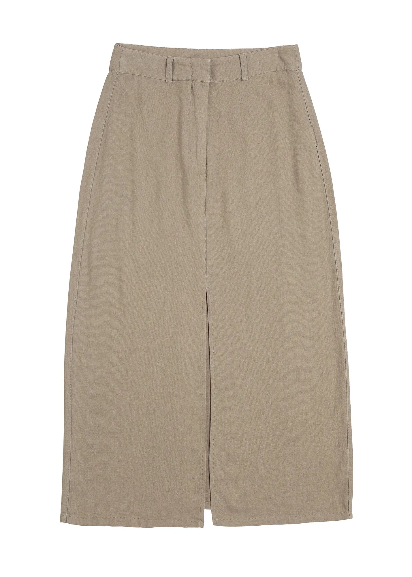 Falda larga Lisa beige - Lino - Frøens