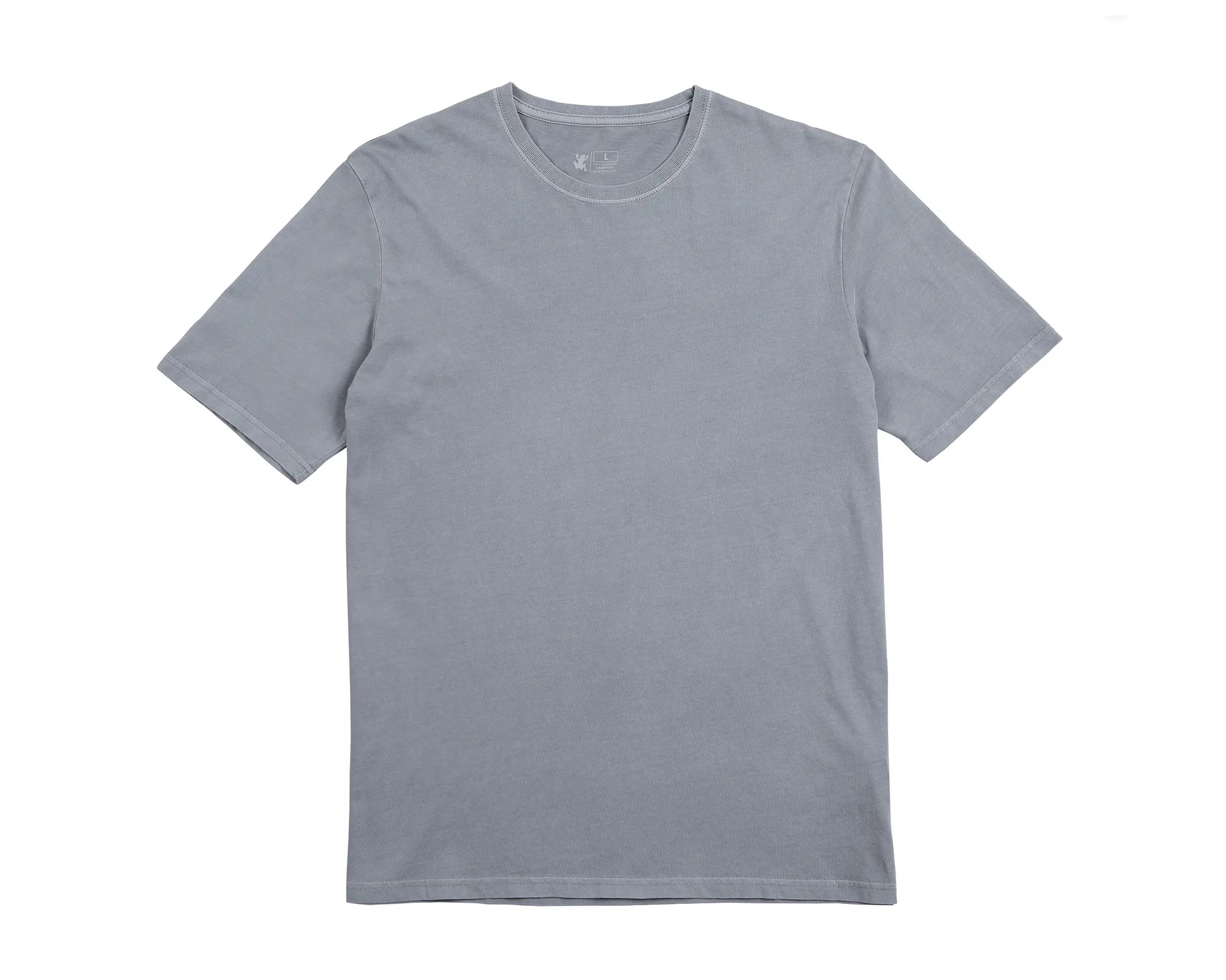 Polera manga corta hombre Plain lila - Algodón orgánico