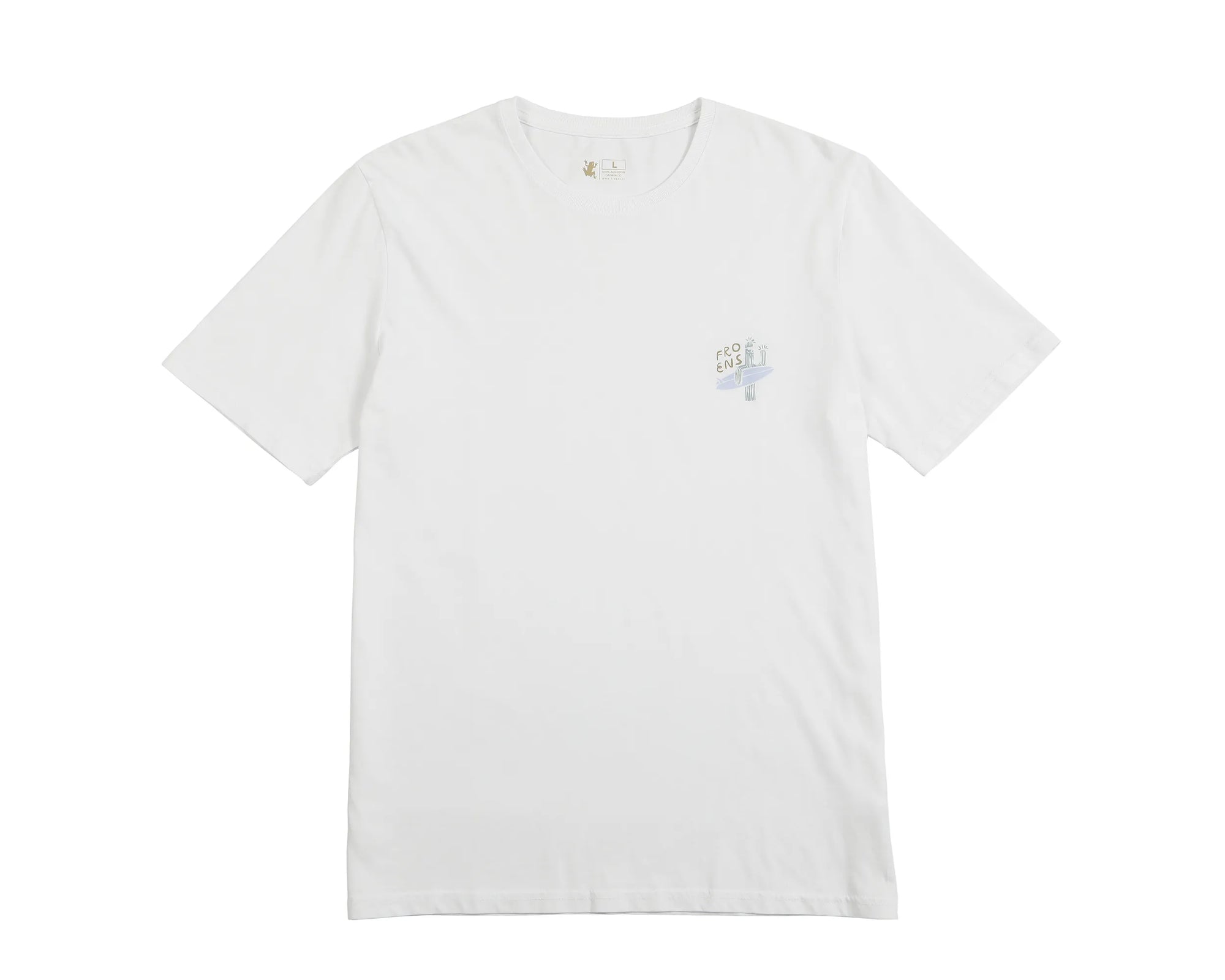 Polera manga corta hombre Cactus blanco - Algodón orgánico - Frøens