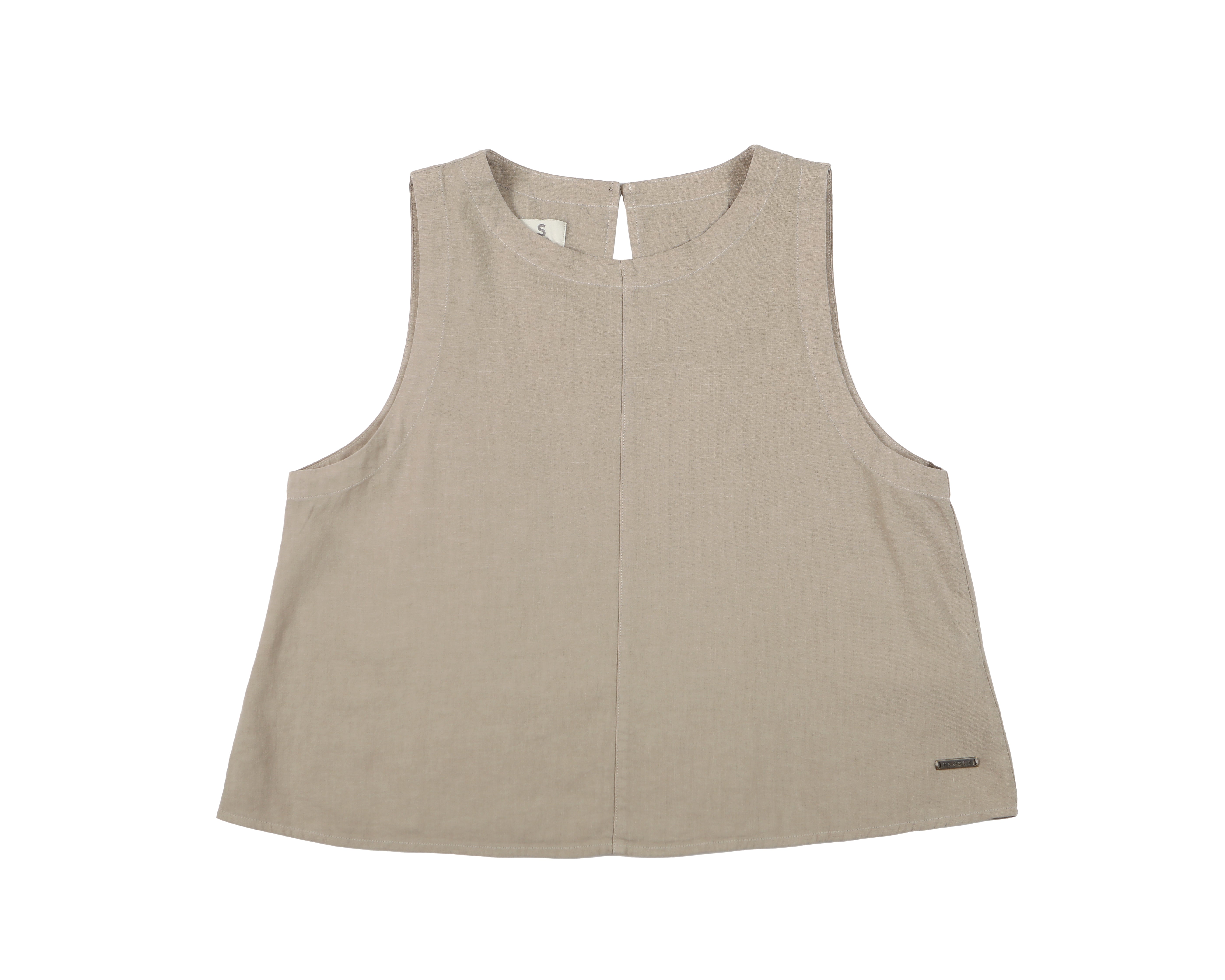 Blusa mujer Caulle beige - Lino - Frøens
