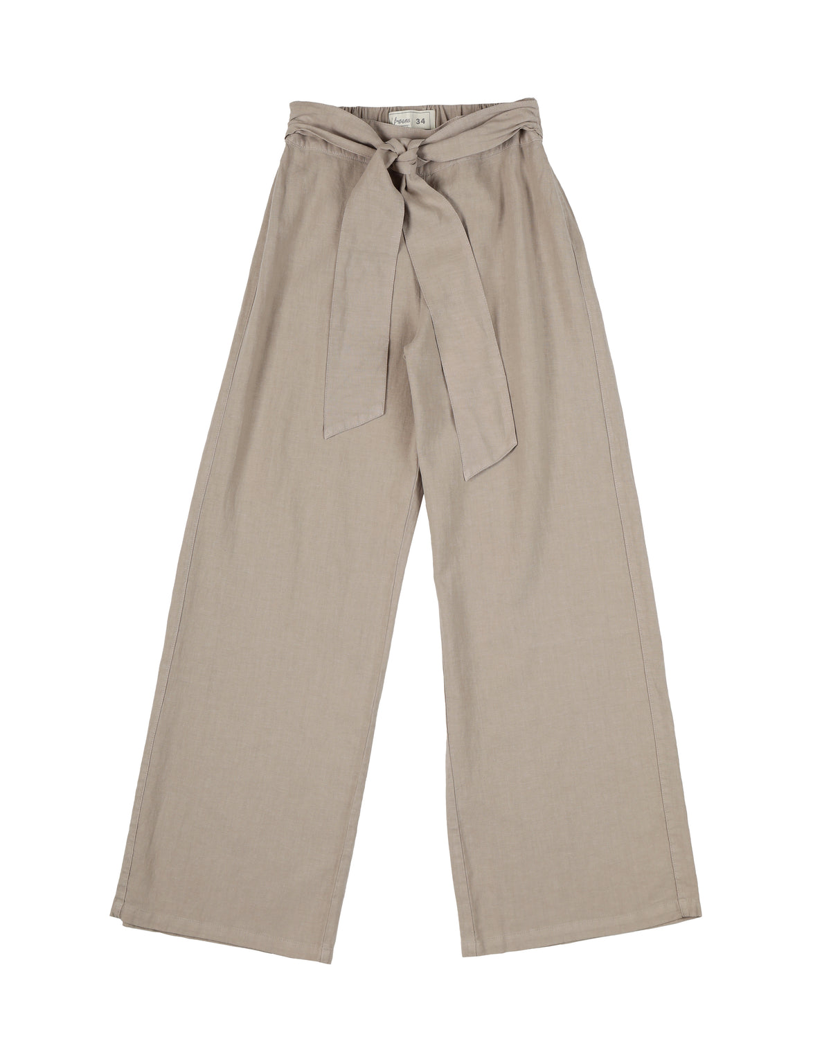 Pantalón mujer Mara beige - Lino - Frøens