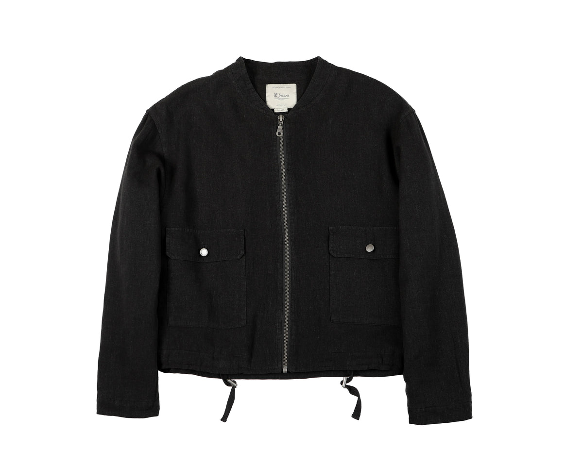 Chaqueta mujer Brisas grafito - Lino - Frøens