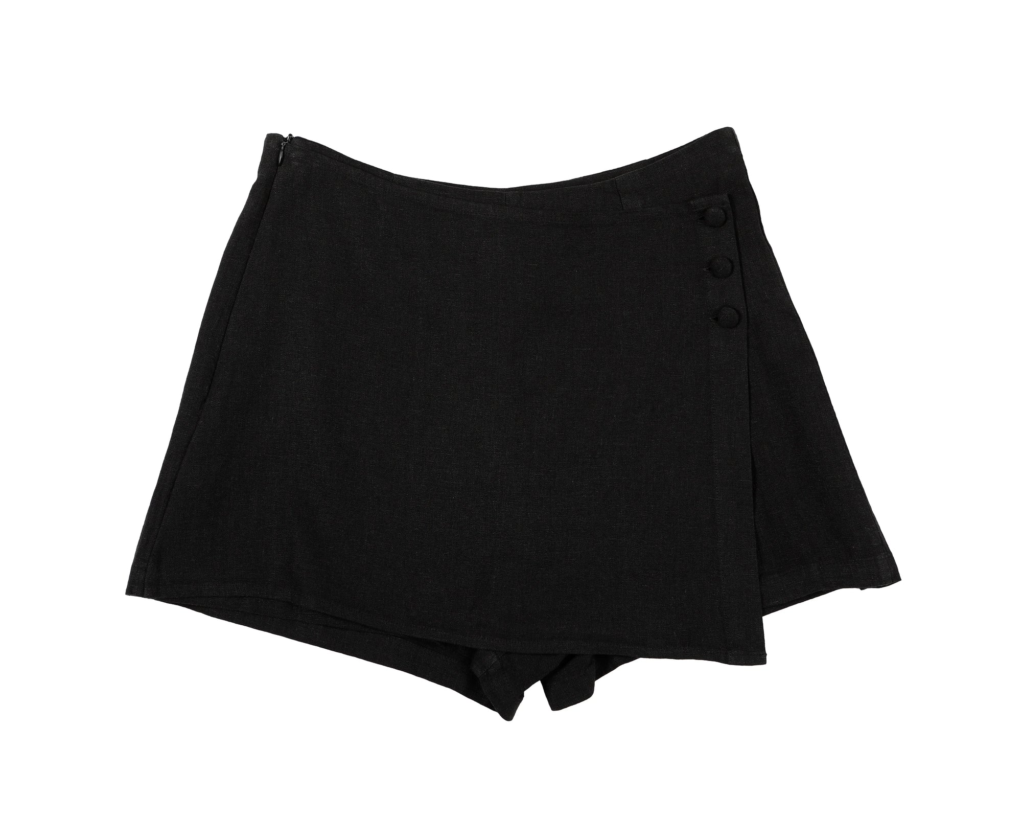 Falda short Sol negro - Lino - Frøens