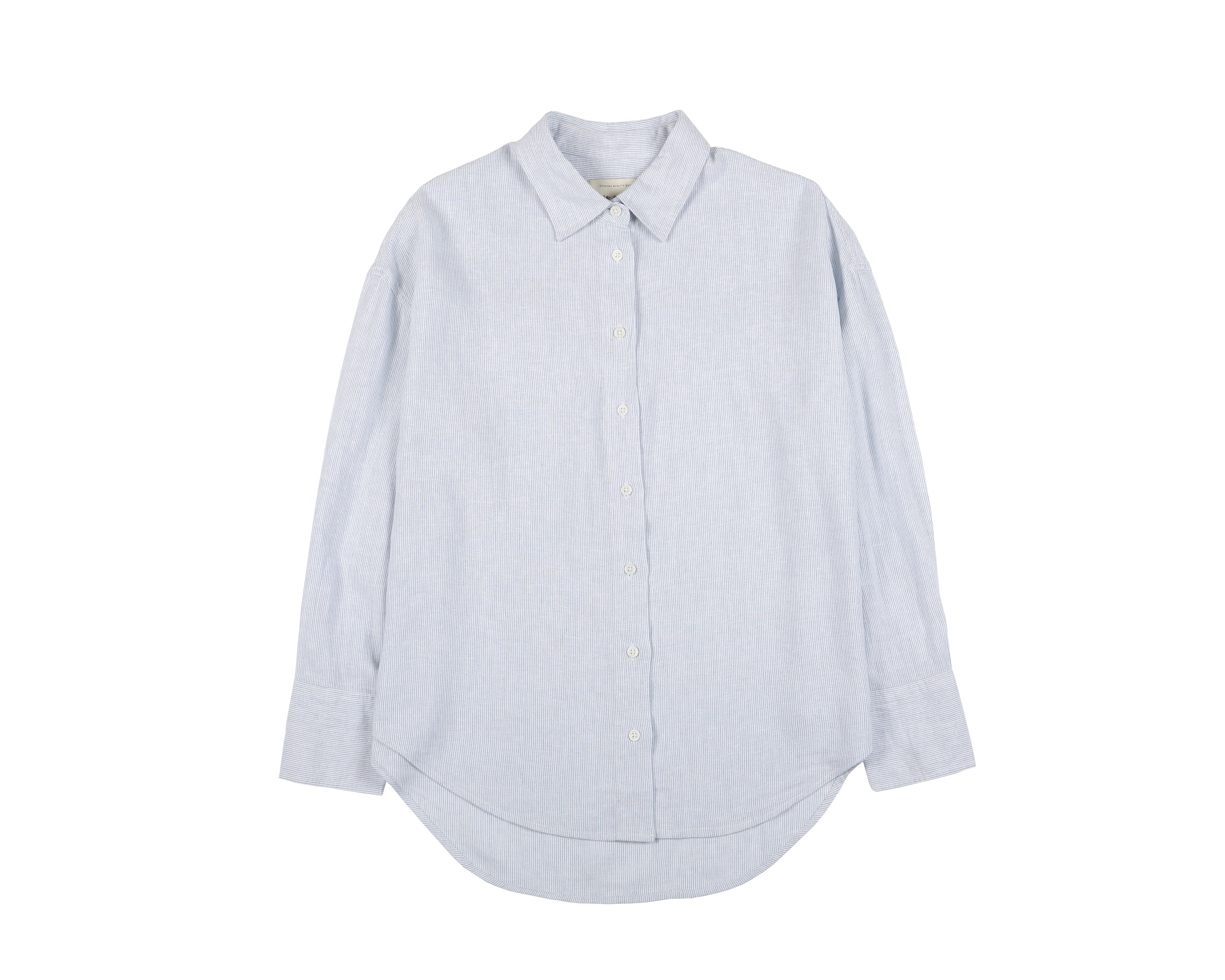 Blusa manga larga Max celeste - Lino