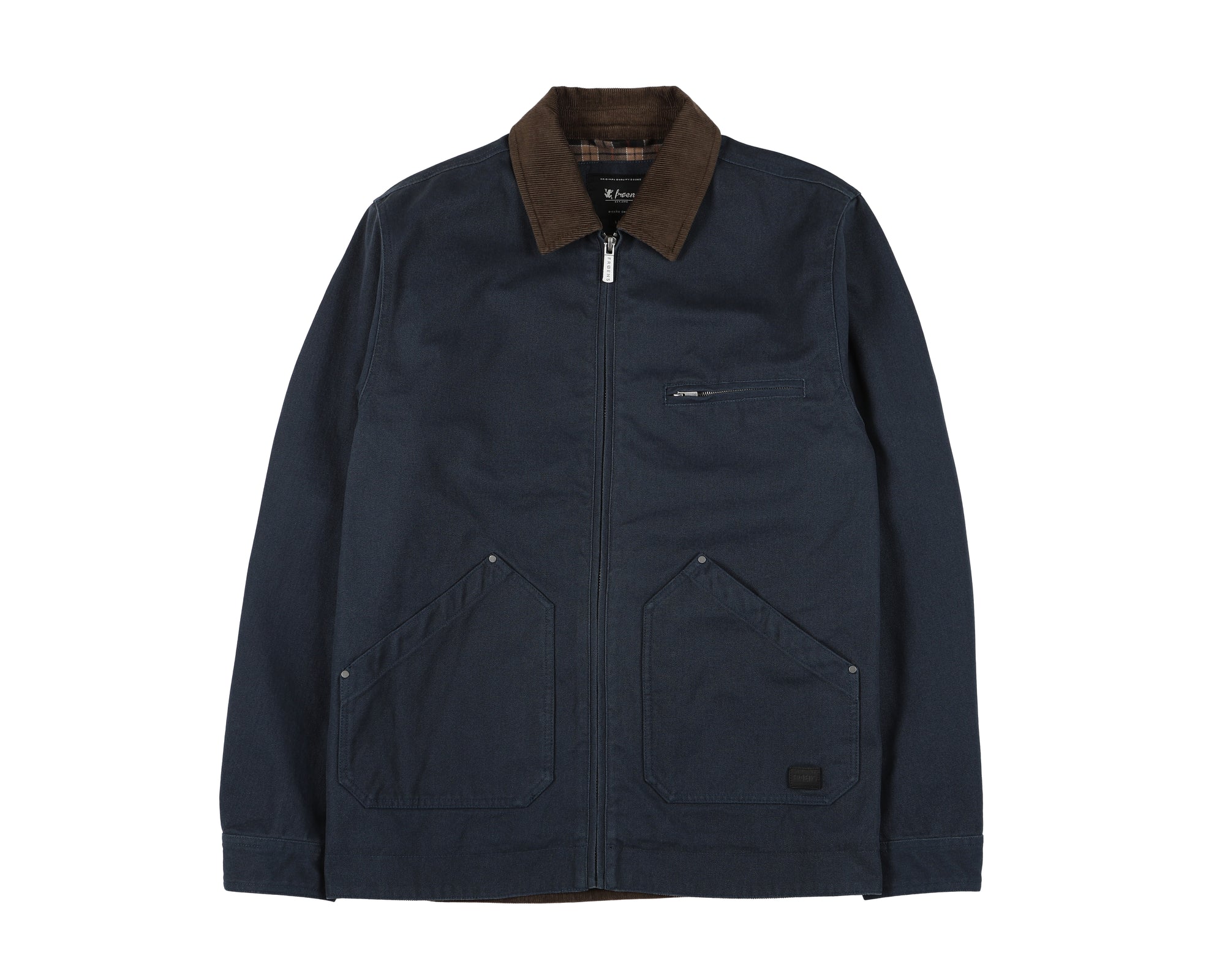 Chaqueta hombre Pampa azul - Algodón orgánico - Frøens
