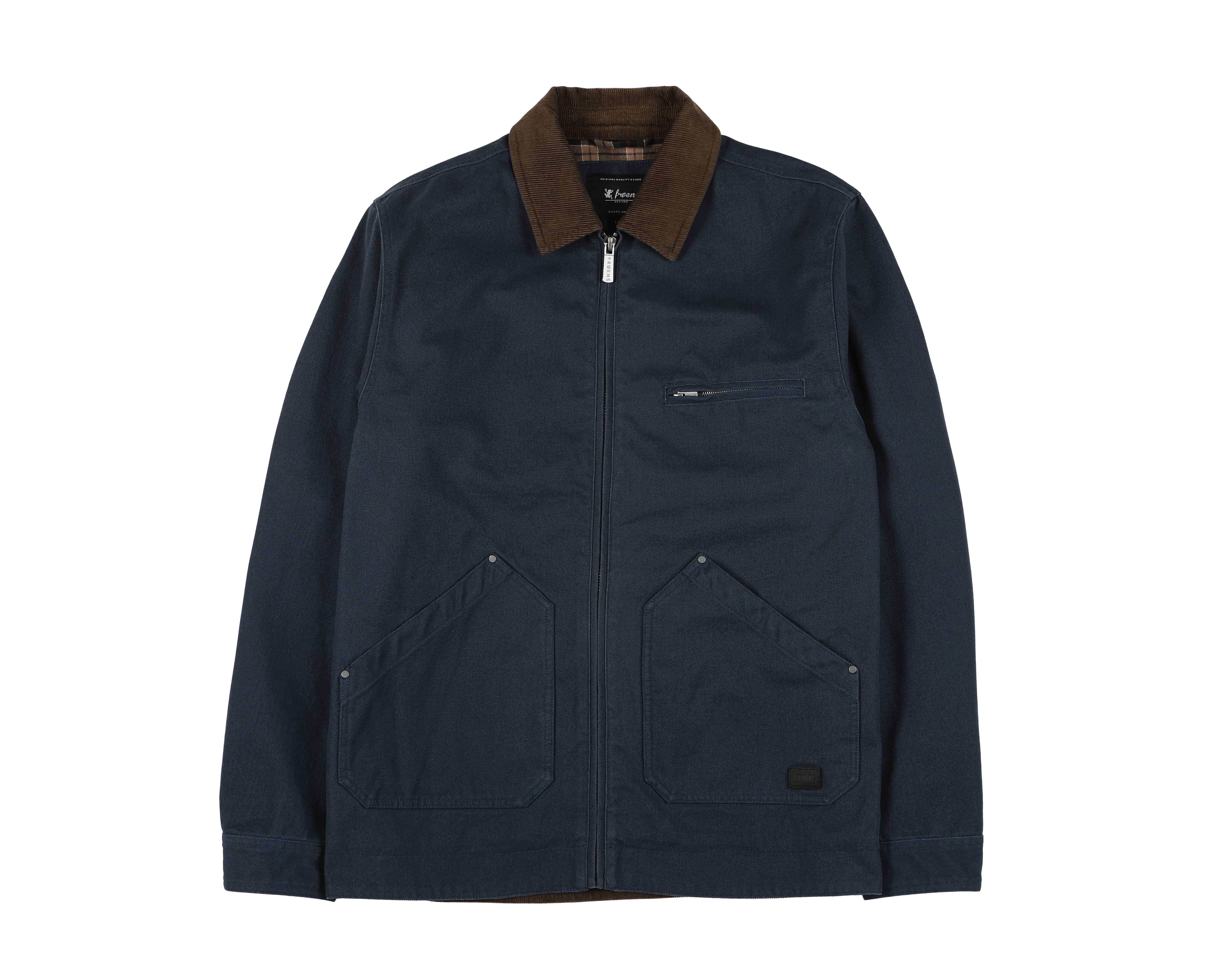 Chaqueta hombre Pampa azul - Algodón orgánico - Frøens