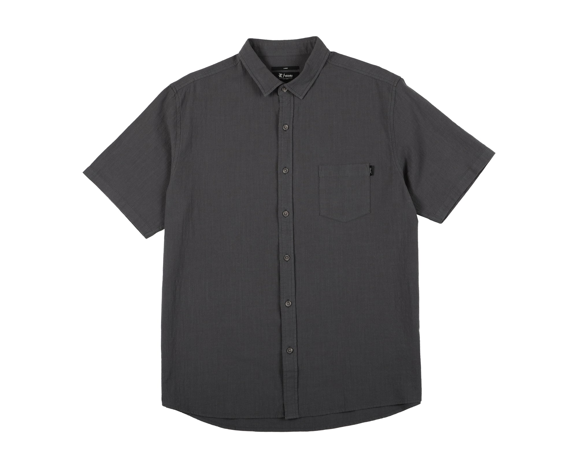 Camisa manga corta Classic grafito - Lino y algodón orgánico - Frøens