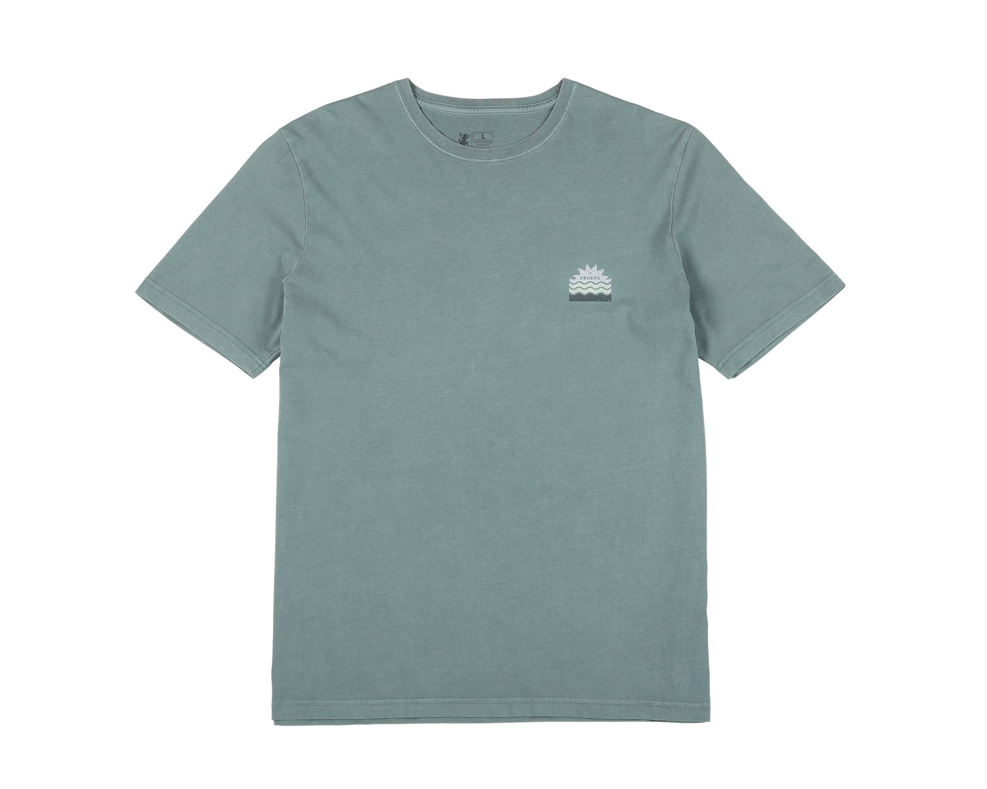 Polera manga corta hombre Sol petróleo - Algodón orgánico - Frøens