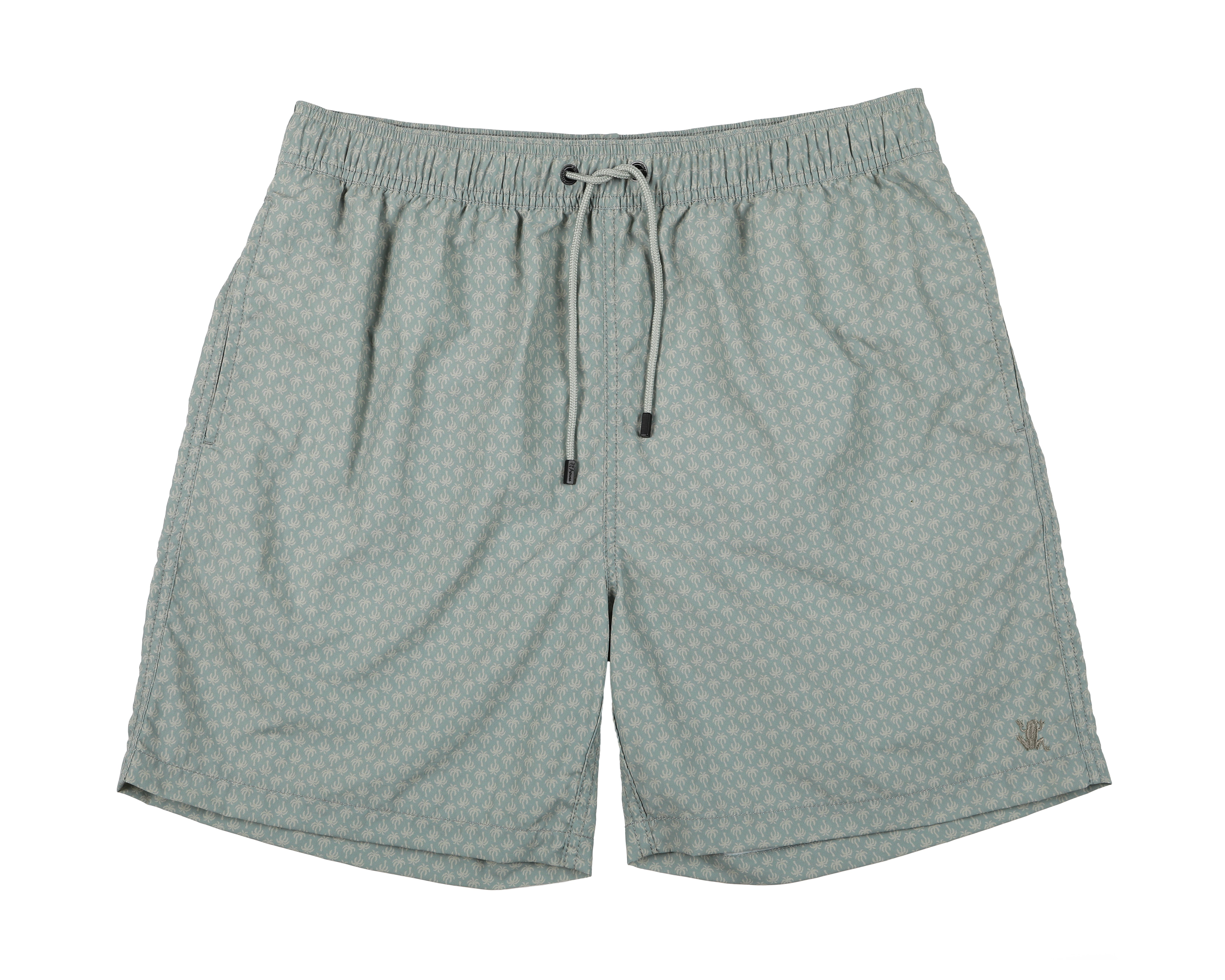 Traje de baño hombre classic Palmeras verde - Nylon reciclado