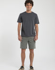 Polera manga corta hombre Plain grafito - Algodón orgánico