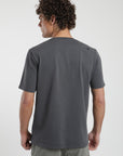 Polera manga corta hombre Plain grafito - Algodón orgánico