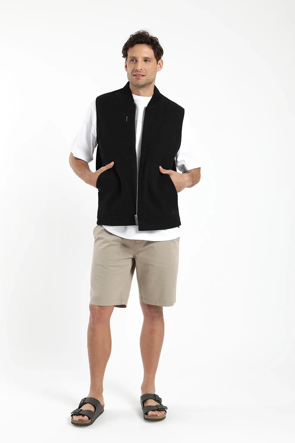 Chaqueta sin mangas hombre Fresno negro - Algodón orgánico - Frøens