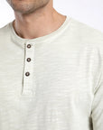 Polera manga corta hombre Mao beige - Algodón orgánico - Frøens