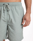 Traje de baño hombre classic Palmeras verde - Nylon reciclado