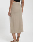 Falda larga Lisa beige - Lino - Frøens