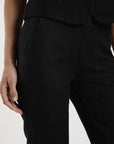 Pantalón mujer Iris negro - Lino