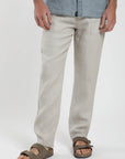 Pantalón hombre de Lino crudo
