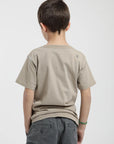 Polera manga corta kids Bolsillo camel - Algodón orgánico