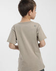 Polera manga corta kids Bolsillo camel - Algodón orgánico