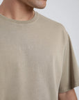 Polera manga corta hombre Oversize camel - Algodón orgánico