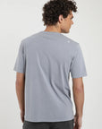 Polera manga corta hombre Plain lila - Algodón orgánico