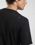 Polera manga corta hombre Plain negro - Algodón orgánico