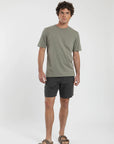 Polera manga corta hombre Bolsillo verde - Algodón orgánico