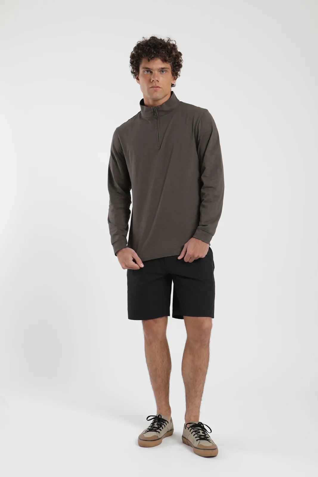 Polerón hombre Ulmo hombre café - Algodón orgánico