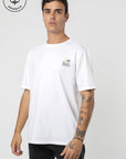 Polera manga corta hombre Araucaria blanco - Algodón orgánico.