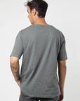 Polera manga corta hombre Plain verde - Algodón orgánico.