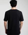 Polera manga corta hombre Tail negro - Algodón orgánico