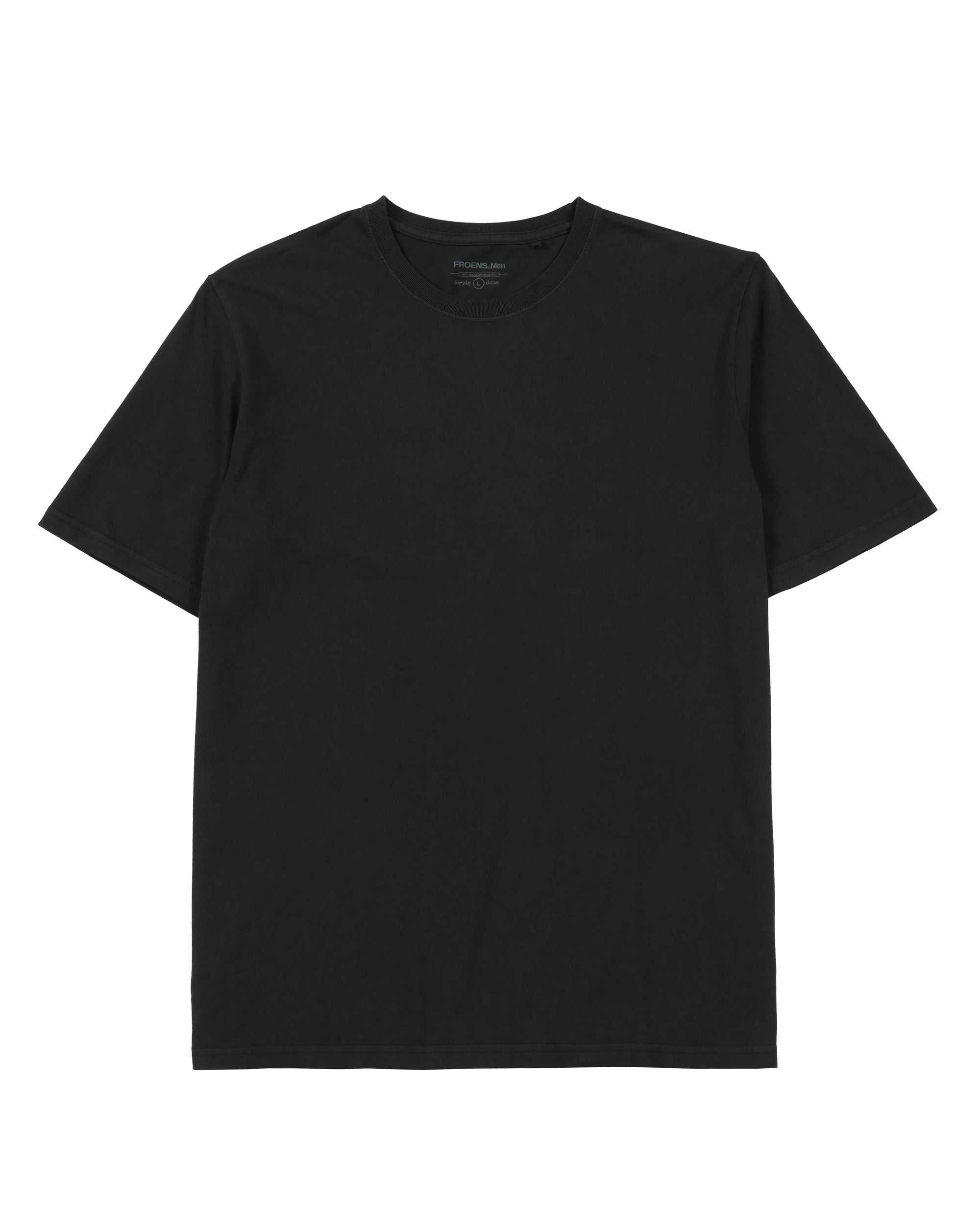 Polera manga corta hombre Plain negro - Algodón orgánico - Frøens