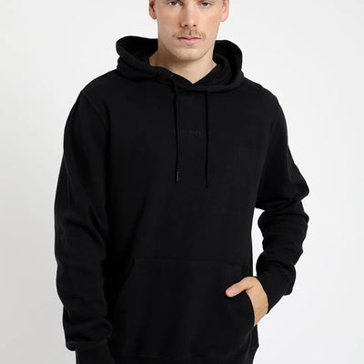 Polerón hombre Hoodie negro - Algodón orgánico