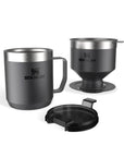 Set pour over + taza camping Stanley negro