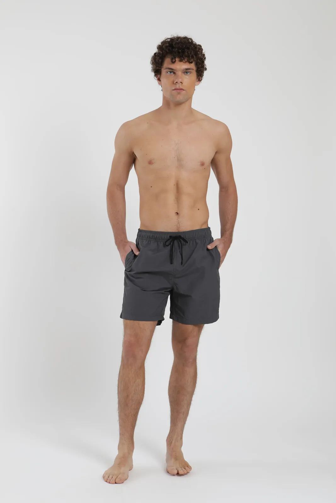 Traje de Baño hombre Classic Solid grafito - Nylon reciclado