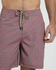 Traje de Baño hombre Surf Bird burdeo - Poliéster reciclado - Frøens