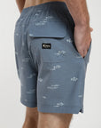 Traje de Baño hombre Trunk Pez azul - Poliéster reciclado - Frøens