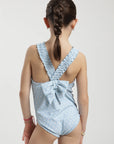Traje de Baño girl Classic Vintage celeste