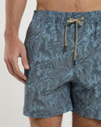 Traje de Baño hombre Trunk Selva 2 azul - Poliéster reciclado