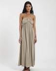 Vestido largo Tropic beige - Frøens