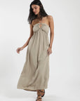 Vestido largo Tropic beige - Frøens