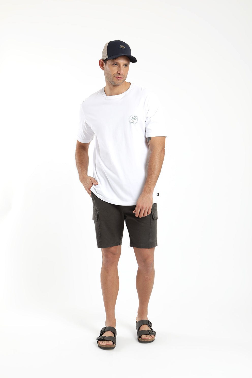 Short hombre Travel olivo - Algodón orgánico - Frøens