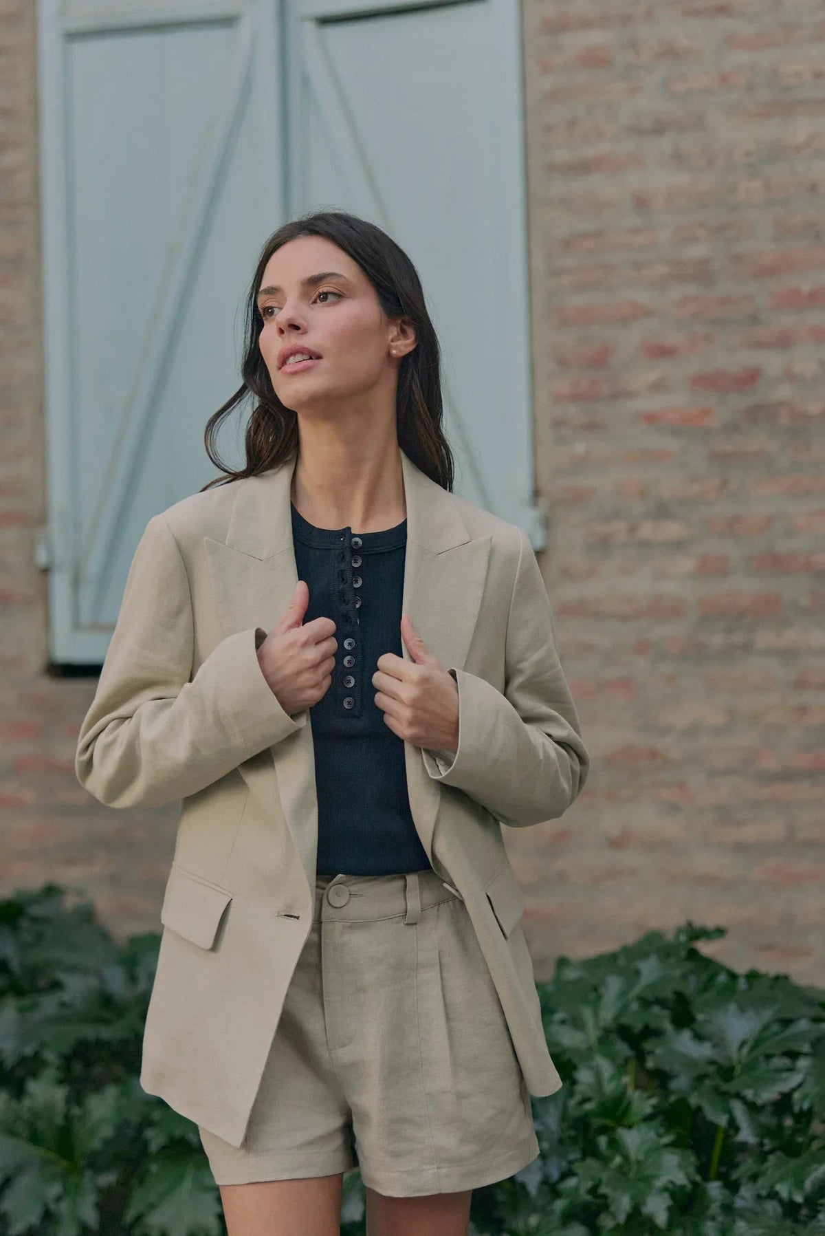 Blazer mujer alondra beige - Froens