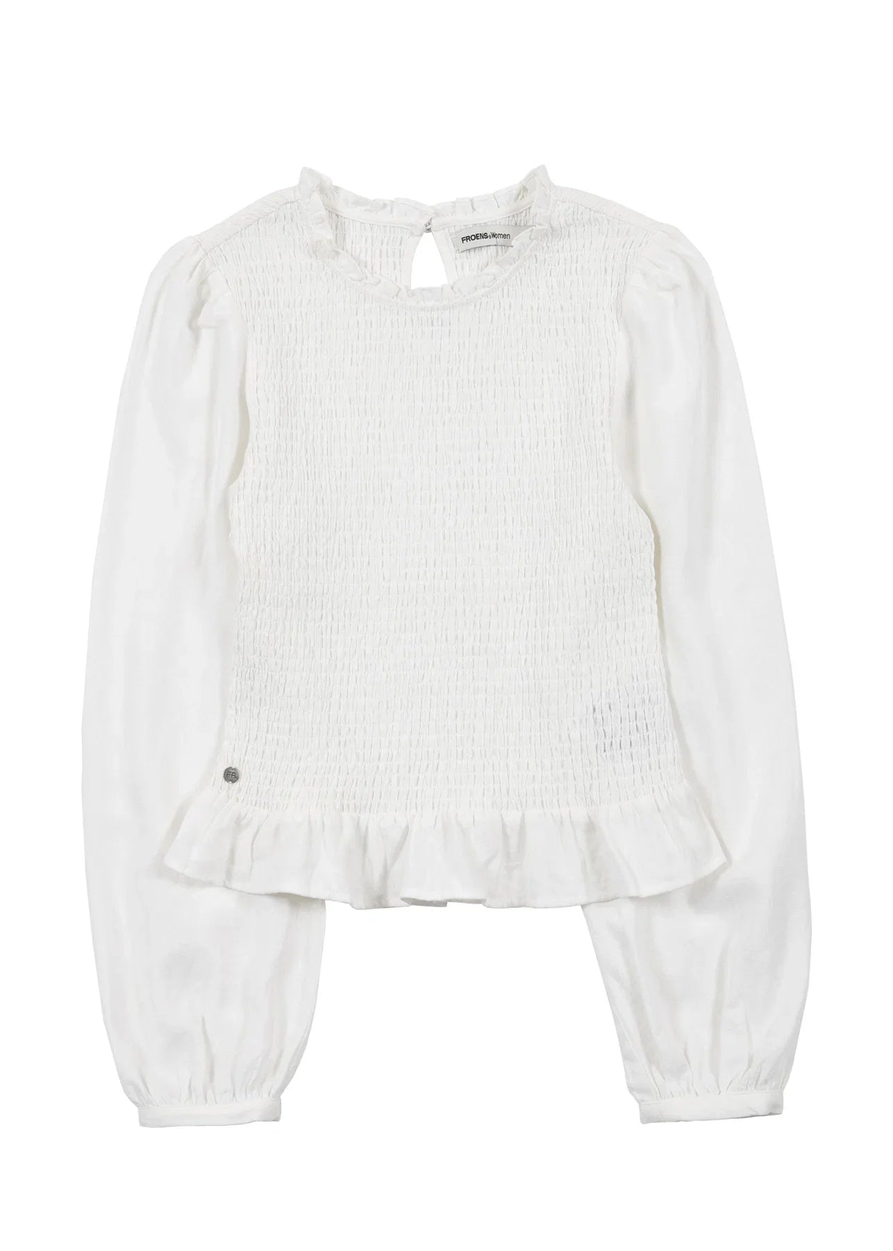 Blusa manga larga Bee blanco Froens