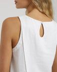 Blusa sin mangas Caulle blanco Froens