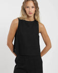 Blusa sin mangas Caulle negro Froens