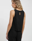 Blusa sin mangas Caulle negro Froens