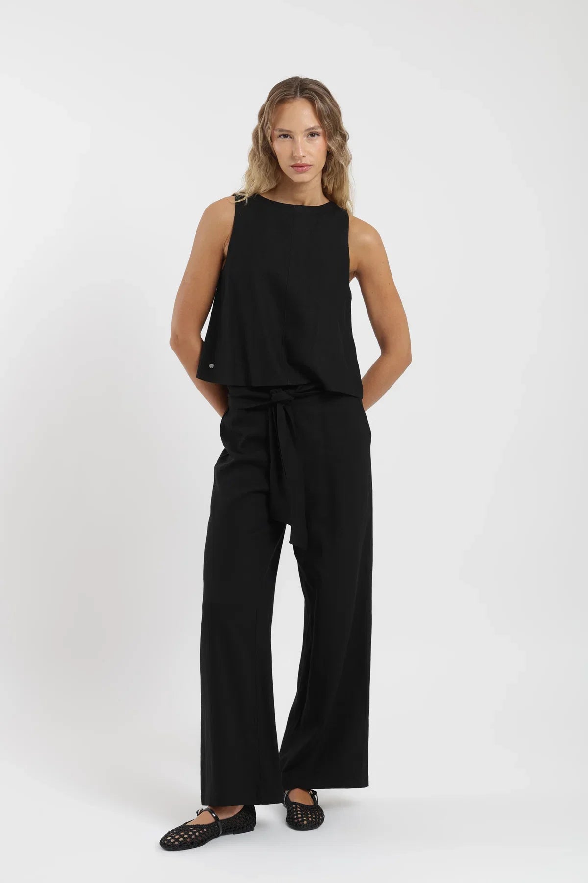 Blusa sin mangas Caulle negro Froens