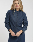 Blusa manga larga Ellie denim