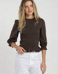 Blusa lira café Froens